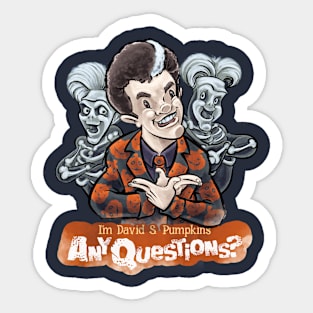 David S Pumpkins Sticker